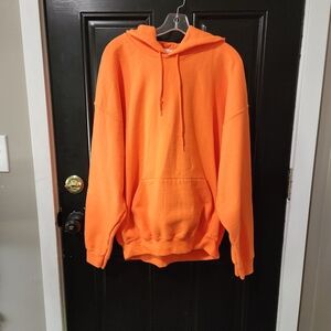 Gildan Bright Orange Men's Hoodie
